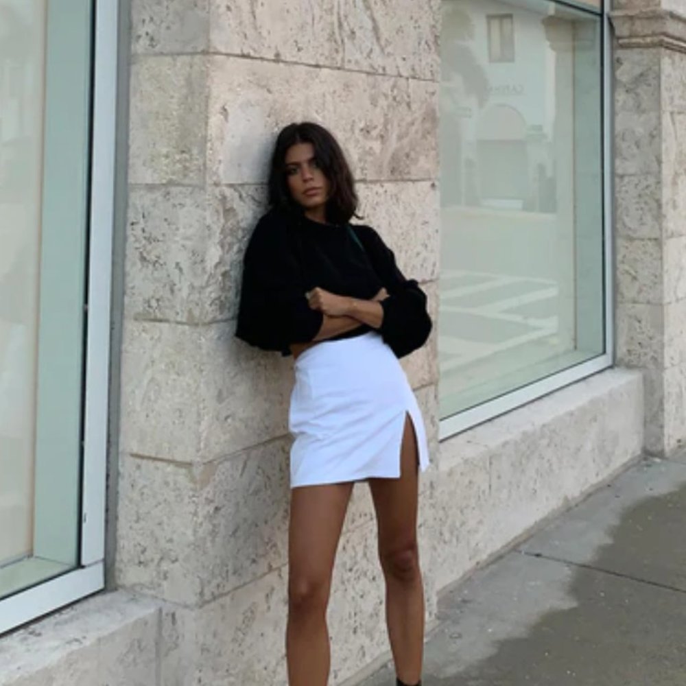 The Lola Mini Skirt White